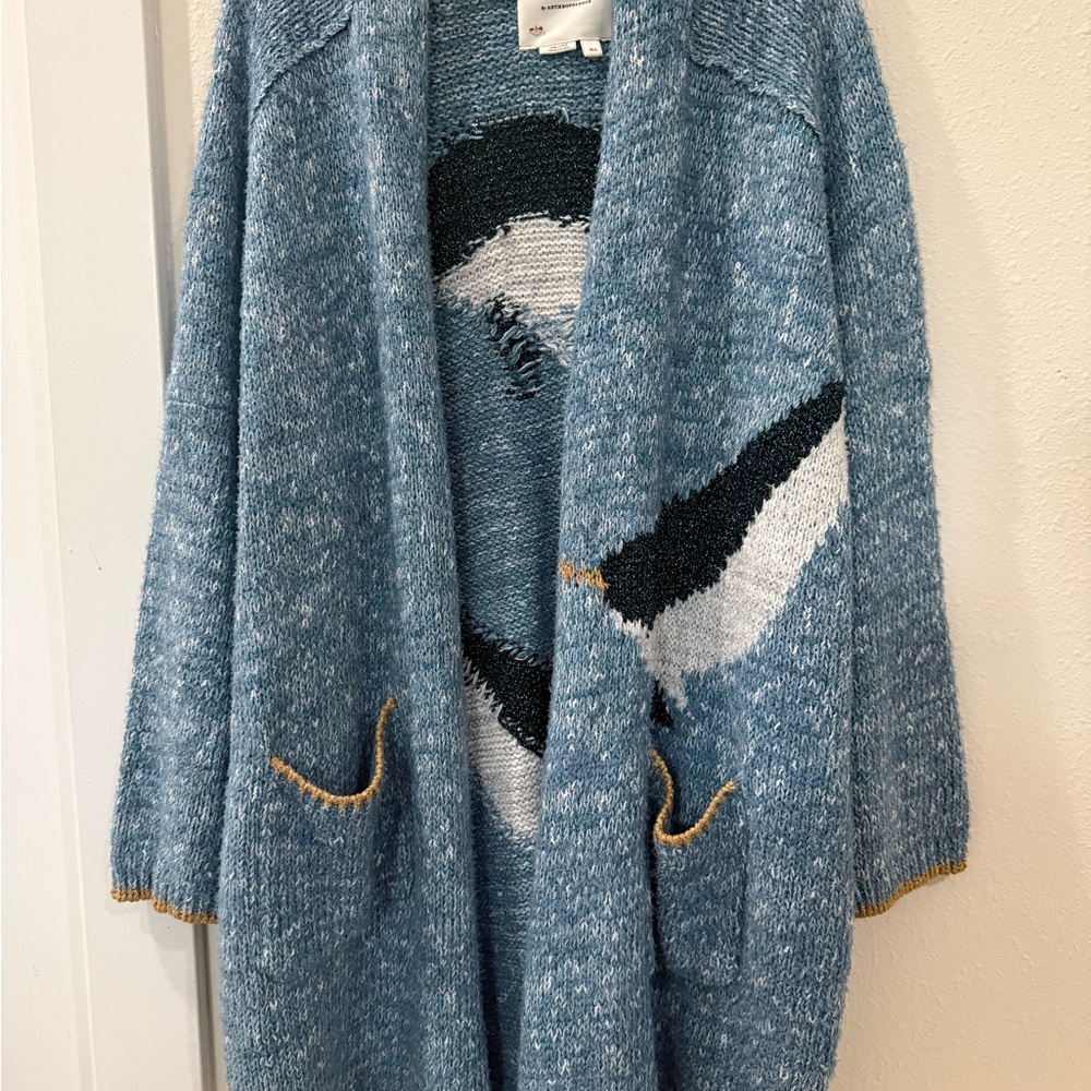 Blue Patterned Women's Sweater